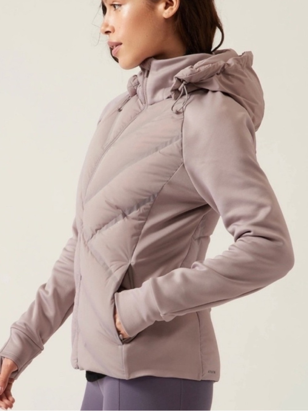 Athleta Inlet Hooded Quilted Puffer Jacket